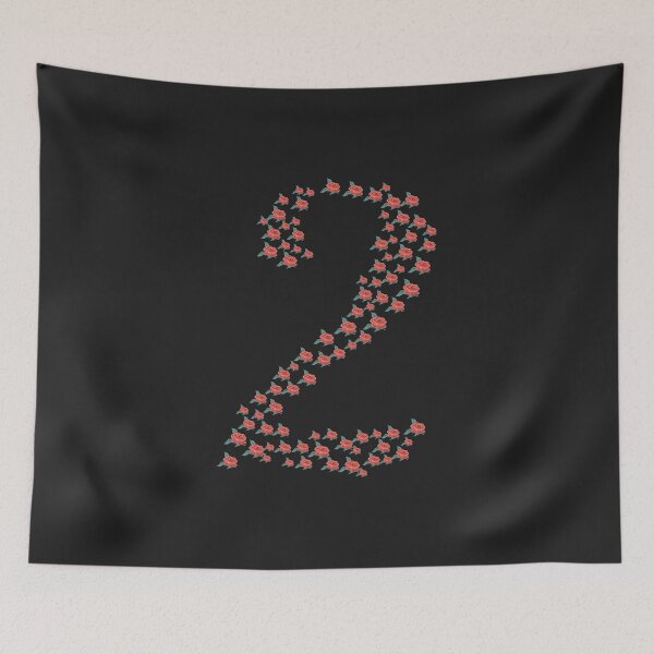 Item preview, Crimson Duo: Red Floral Number Two Art designed and sold by Zakrytos ★★★★★.