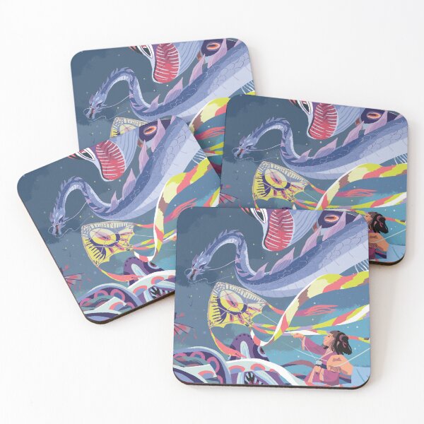 Item preview, Kite flying in the night sky designed and sold by qu-lan.