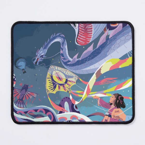 Item preview, Kite flying in the night sky designed and sold by qu-lan.