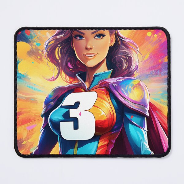 Item preview, Number 3 in Numerology - Symbol of Creativity, Expression and Joy designed and sold by HighestMind_888.