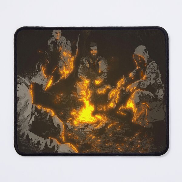 Item preview, Survivors by the Campfire (Post-Apocalyptic Sci-Fi Art) designed and sold by maskofspencer.