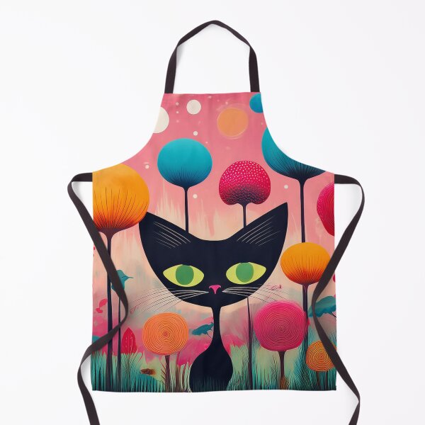 Item preview, Black Cat, Spring Flowers - Abstract designed and sold by sonjas.