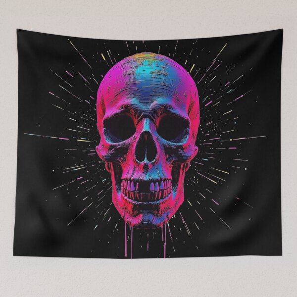 Item preview, Neon Skull designed and sold by Freewebnuaiart.