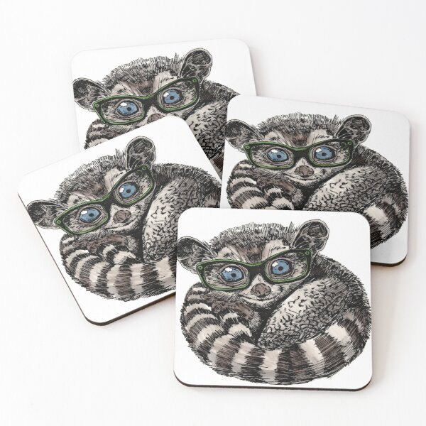 Item preview, Tarsier in Glasses designed and sold by Scribbles & Doodles by Jinx.