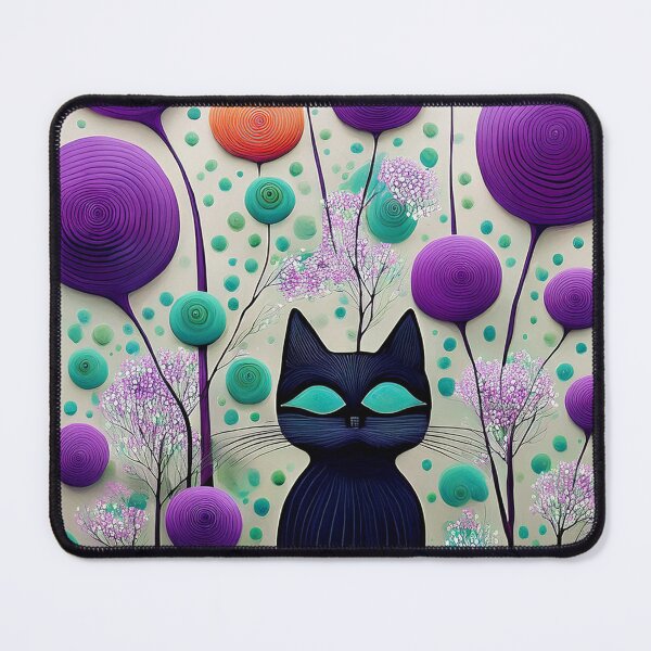 Item preview, Black Cat, Spring Flowers - Abstract designed and sold by sonjas.