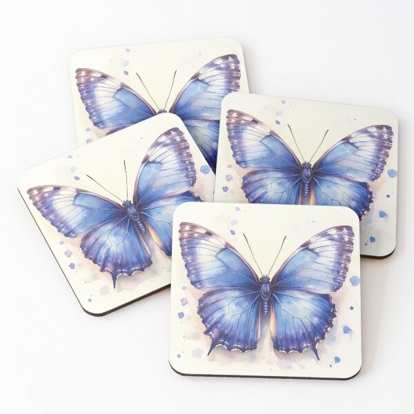 Artikelvorschau, Blauer Schmetterling Aquarell entworfen und verkauft von Pure_Art.