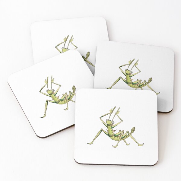 Item preview, Thorn grasshopper Kasimir says hello Hand-painted motif designed and sold by morhoth.