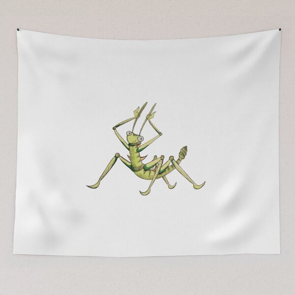 Item preview, Thorn grasshopper Kasimir says hello Hand-painted motif designed and sold by morhoth.