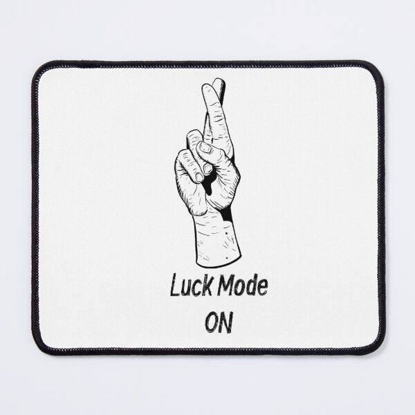Item preview, Luck Mode ON - Hand-Drawn Crossed Fingers Illustration designed and sold by Arctic frame studio.