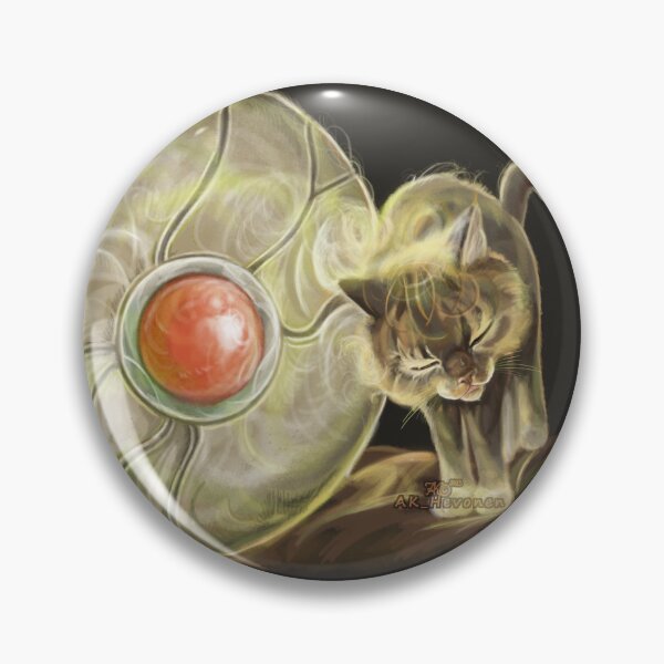 Item preview, Robotic Orb With Cat, Painting designed and sold by AK-Hevonen.