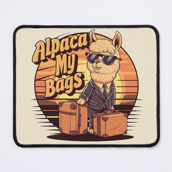 Item preview, Alpaca My Bags – Funny Alpaca Pun designed and sold by Jollys-ArtShop.