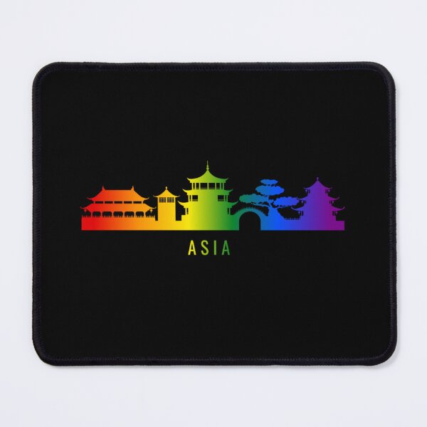 Item preview, Asia Skyline Graphic, Classic pride flag graphic, City Skyline Graphic, Cityscape, Rainbow Silhouette, City art, Landmarks, Architecture, city, cities, designed and sold by PrideBeProud.