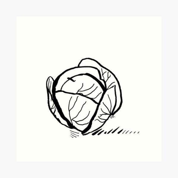 mon petit chou (BW) Art Print