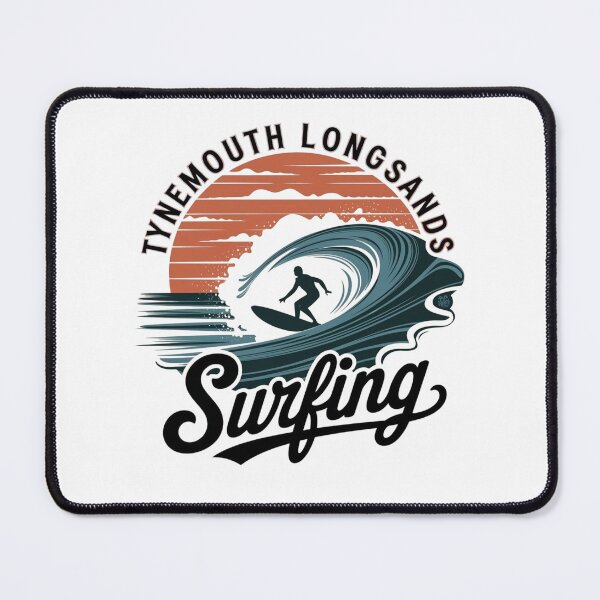 Item preview, Tynemouth Longsands Surfing Silhouette Sunset  designed and sold by MerchByCraig.