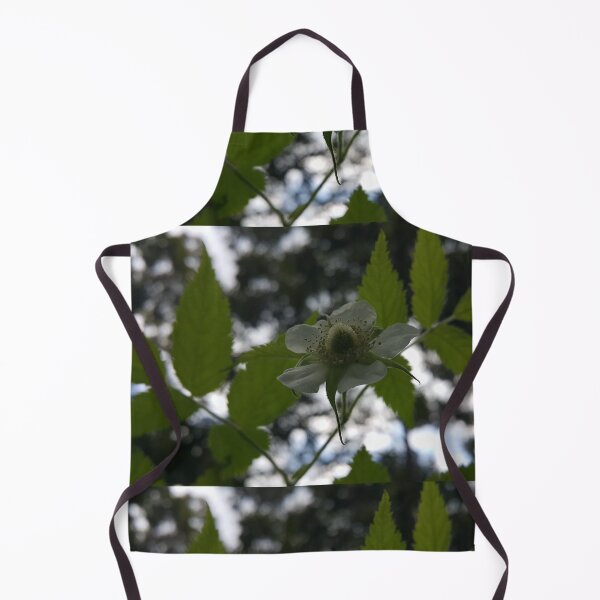 Item preview, Beautiful view of white Rubus Rosifolius flowers, flower photography designed and sold by Yusuf-Design.
