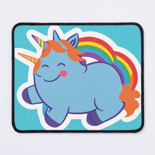 Item preview, Cute Chubby Rainbow Unicorn designed and sold by WeirdSketcher.