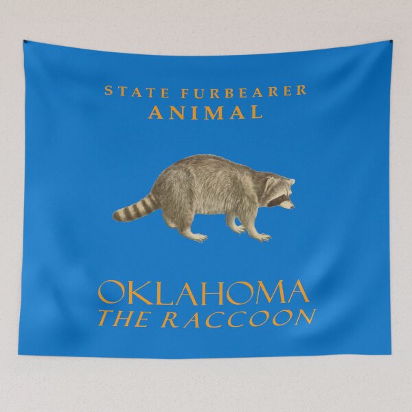 Item preview, Oklahoma Territory Furbearer Animal The Common Raccoon designed and sold by taiche.