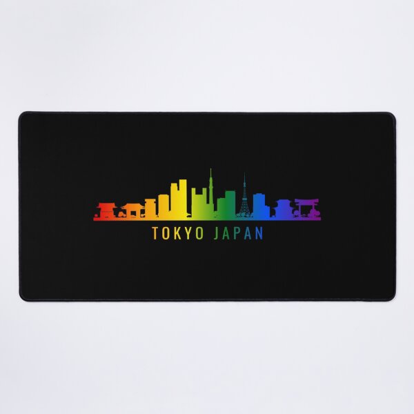 Item preview, Tokyo Japan Skyline Graphic, Classic pride flag graphic, City Skyline Graphic, Cityscape, Rainbow Silhouette, City art, Landmarks, Architecture, city, cities, designed and sold by PrideBeProud.