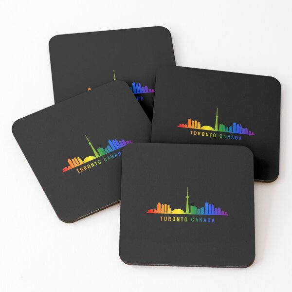 Item preview, Toronto Canada Skyline Graphic, Classic pride flag graphic, City Skyline Graphic, Cityscape, Rainbow Silhouette, City art, Landmarks, Architecture, city, cities, designed and sold by PrideBeProud.