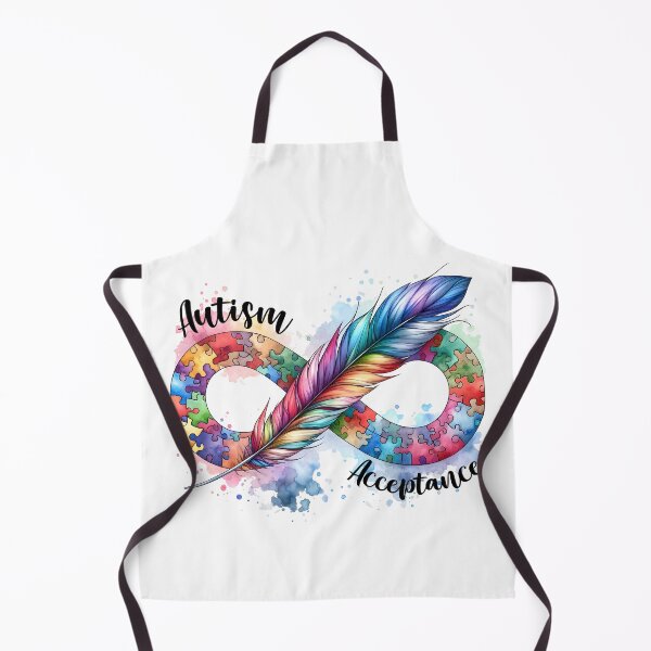 Item preview, Gentle Infinity: Autism Acceptance Feather Tee designed and sold by DarylWelsh2024.