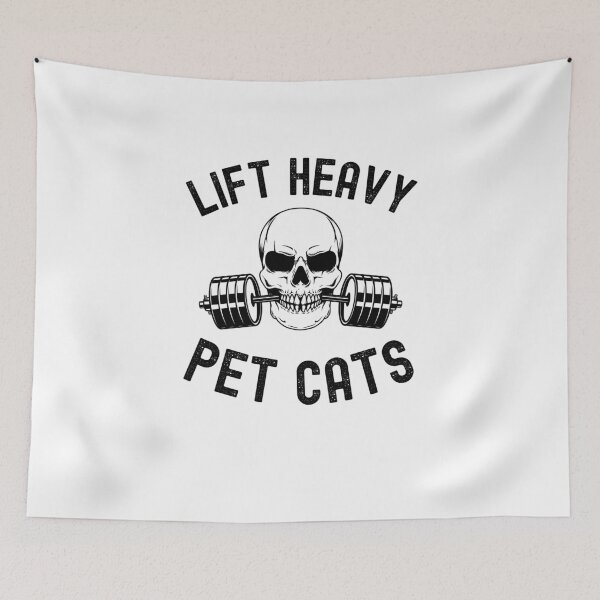 Item preview, Lift heavy Pet Cats Weightlifter gym skeleton cat owner designed and sold by snowry.