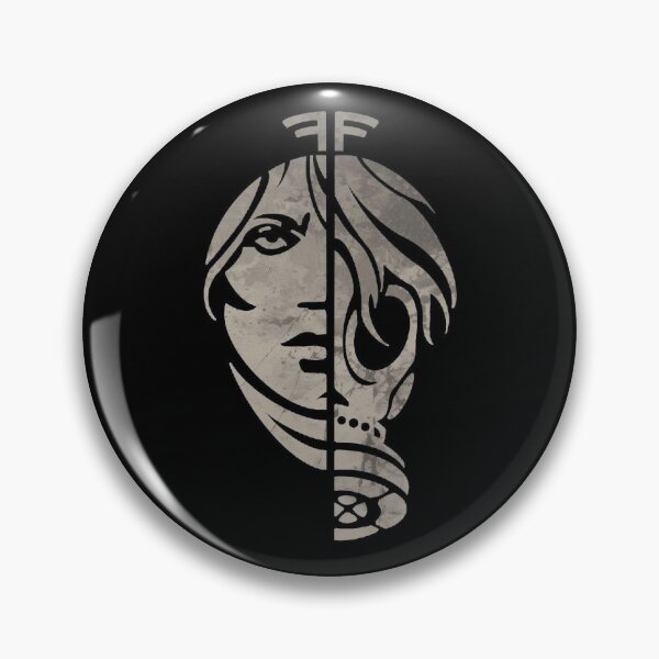 Vista previa del artículo con la obra «Pin con el logotipo de Figli della Fine (versión oscura)», diseñado y vendido por maskofspencer.