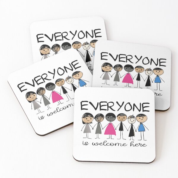 Item preview, Everyone Is Welcome Here Diversity Inclusion Equality designed and sold by Colorfulman.