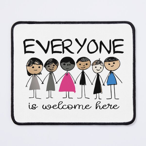 Item preview, Everyone Is Welcome Here Diversity Inclusion Equality designed and sold by Colorfulman.
