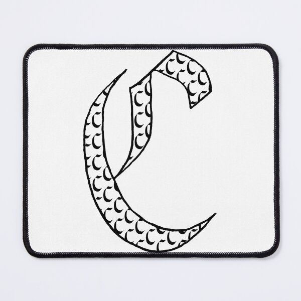 Item preview, Elegant calligraphy design of the initial C, perfect for art and typography lovers. Great as a gift for milestones, fitting for Handwriting Day, Calligraphy Day, and World Art Day! designed and sold by ArtsOfLetters.