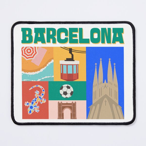 Aperçu de l'œuvre Barcelone créée et vendue par FirstTimeTees.