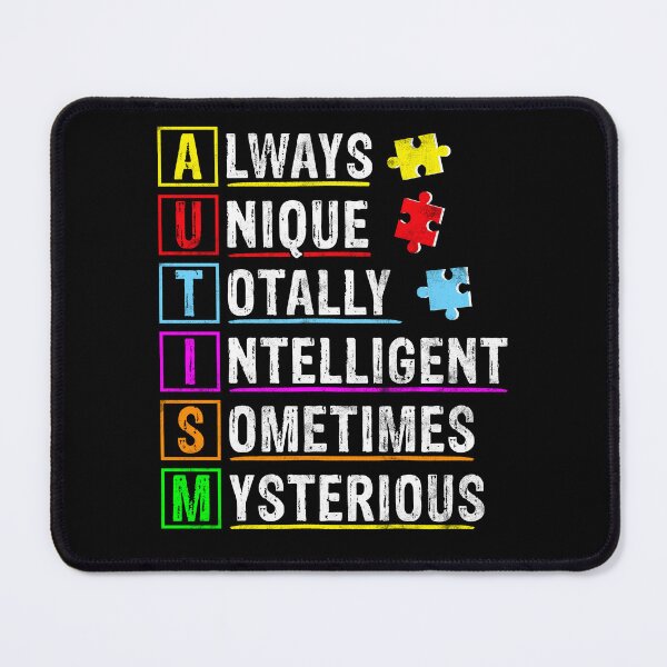 Item preview, Autism Acronym: Positive Attributes Tee designed and sold by DarylWelsh2024.