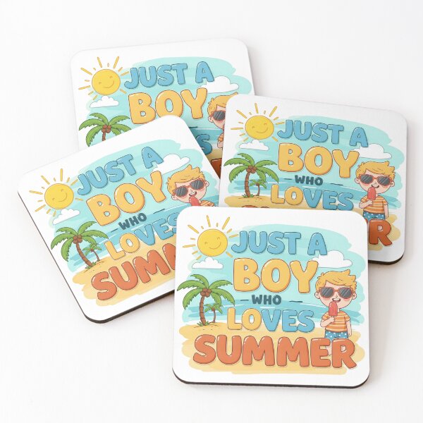 Item preview, Just a Boy Who Loves Summer | Fun and Sun-Soaked Graphic designed and sold by Tw1nsAIArt.