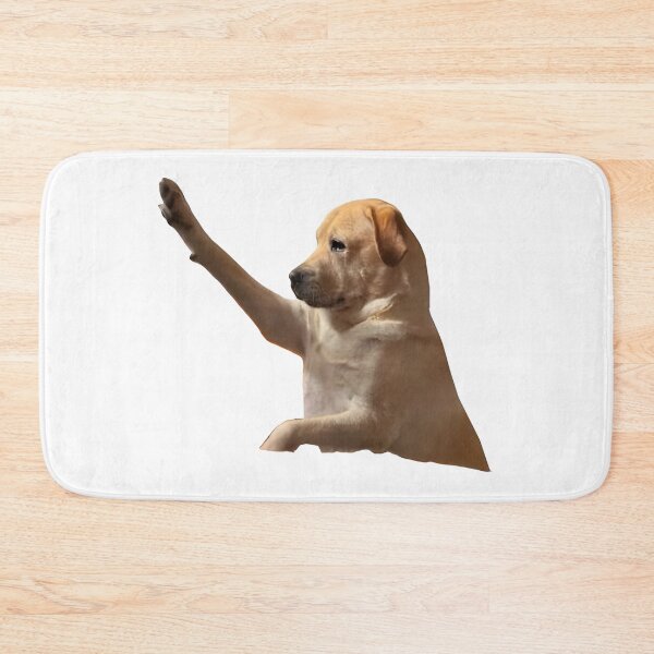 Item preview, A Seated Golden Retriever Dog Raising Paw designed and sold by Innercosmic.