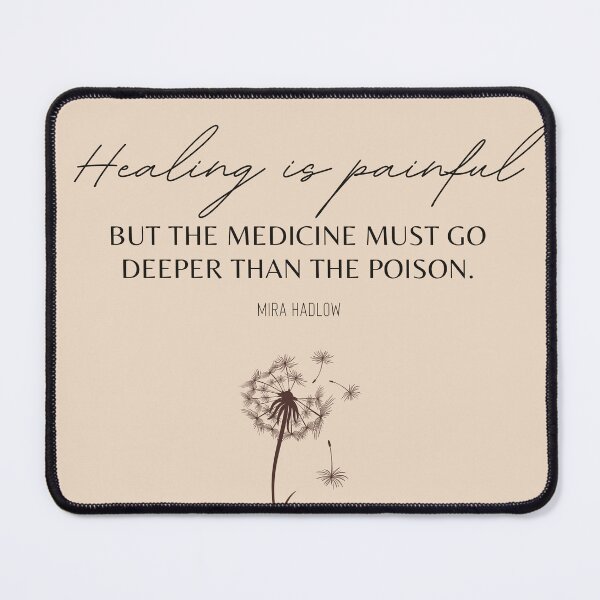 Item preview, Healing Is Painful Inspirational Quote designed and sold by Zenys Inspirations.