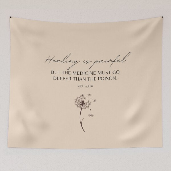 Item preview, Healing Is Painful Inspirational Quote designed and sold by Zenys Inspirations.