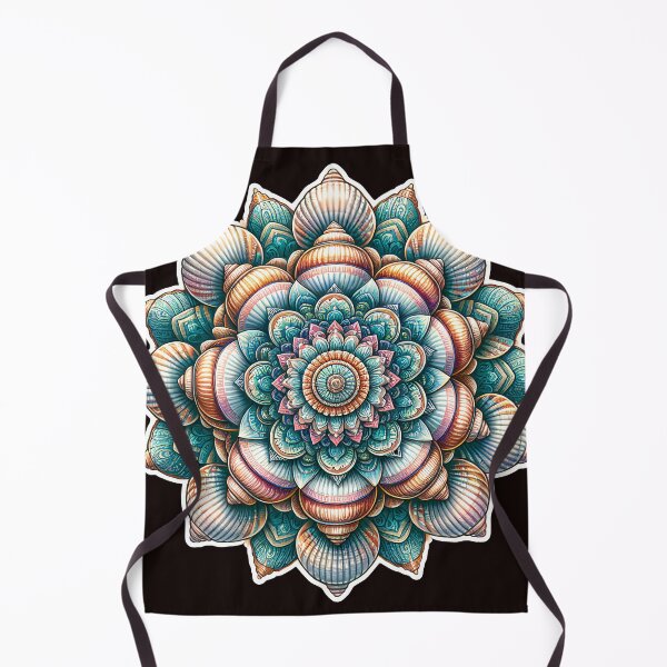 Item preview, Seashell Pillow Cover Zen Mandala designed and sold by Alchemy8House.