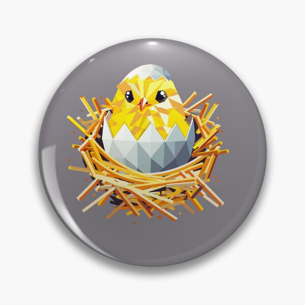 Item preview, Geometric chick in the nest – Easter joy & the beginning of spring designed and sold by Kisho.