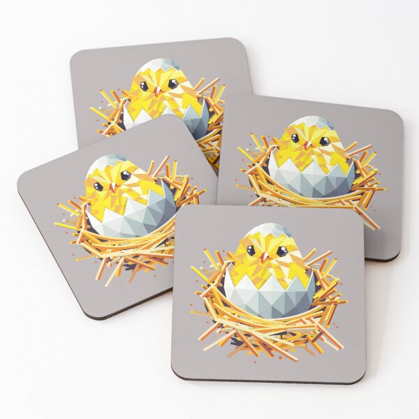 Item preview, Geometric chick in the nest – Easter joy & the beginning of spring designed and sold by Kisho.