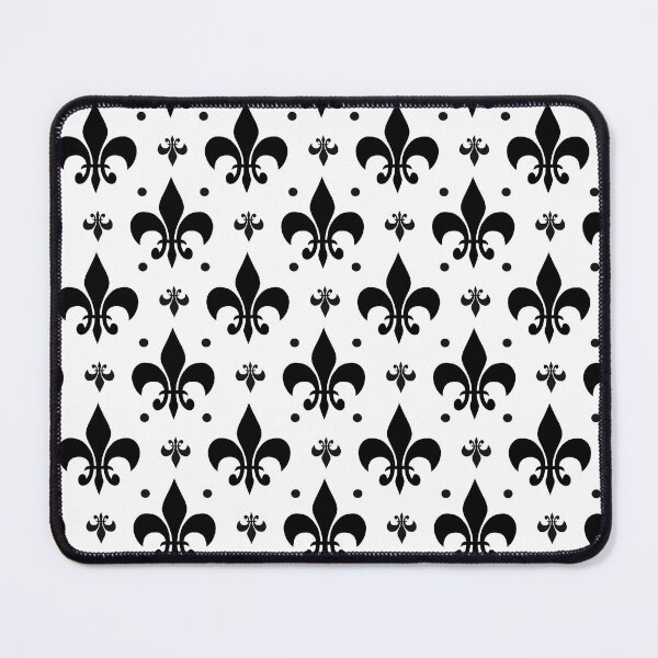 Item preview, White Background Fleur-de-lis Pattern Design designed and sold by PatternTitan.