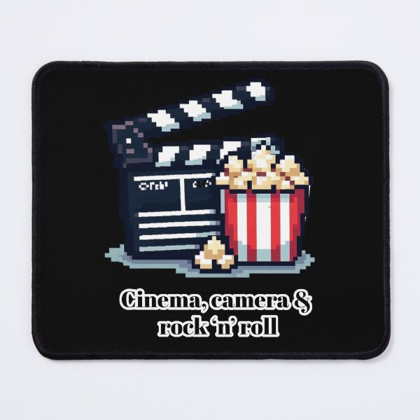 Item preview, Cinema, Camera and Rock n' Roll Pixel Art designed and sold by theacidrose.