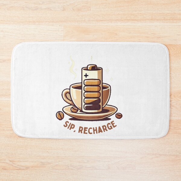 Item preview, Sip, recharge, coffee, addict, brown, cup  designed and sold by B-M-Store.