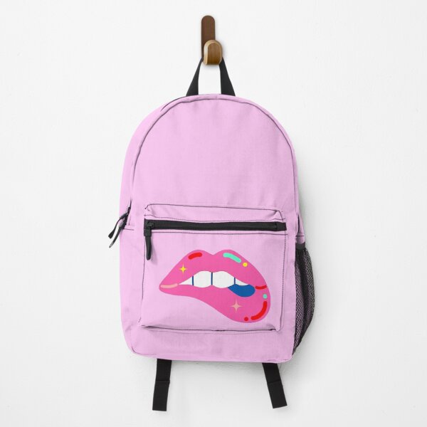 Item preview, Pink Shiny Lips Revealing Colorful Reflections designed and sold by Lily Rose Doodle.