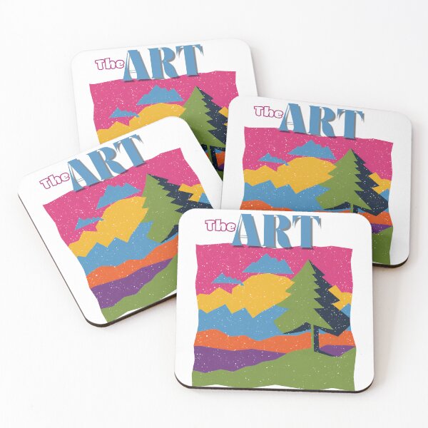 Item preview, The Art of Nature – Vibrant Abstract Landscape designed and sold by WeirdSketcher.
