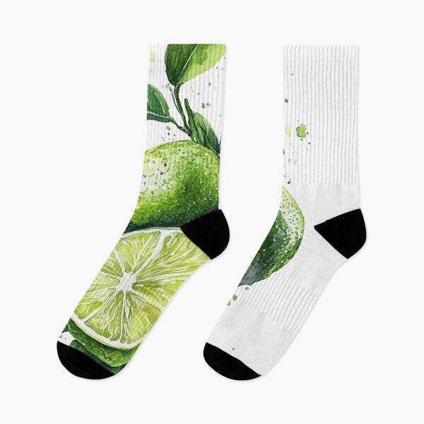 Item preview, Vibrant Watercolor Limes – Fresh and Juicy Citrus Art designed and sold by Moss and Moon Studio.