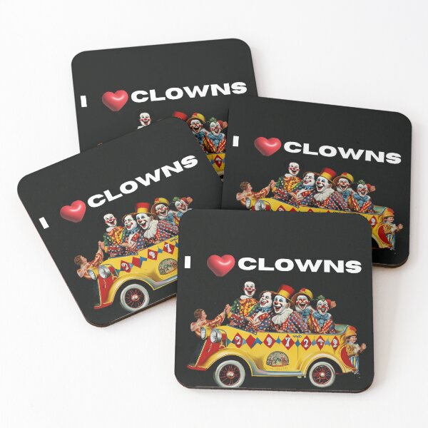 Item preview, vintage art  from the 1920's I heart clowns designed and sold by The Far Far North.
