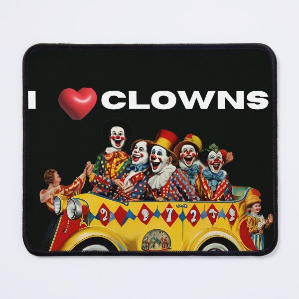 Item preview, vintage art  from the 1920's I heart clowns designed and sold by The Far Far North.