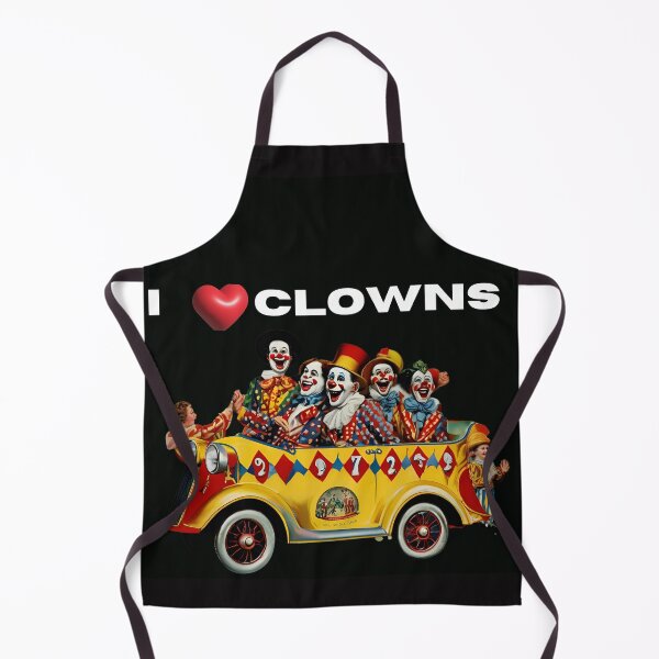 Item preview, vintage art from the 1920's I heart clowns designed and sold by The Far Far North.