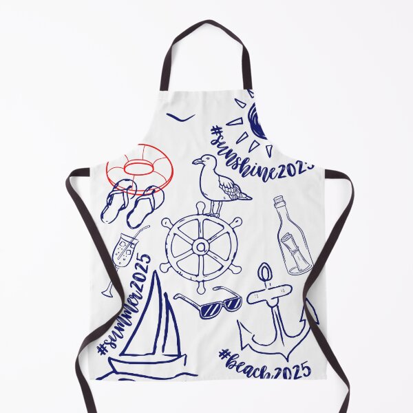 Item preview, Summer 2025 doodle art navy blue designed and sold by coloursforkids.