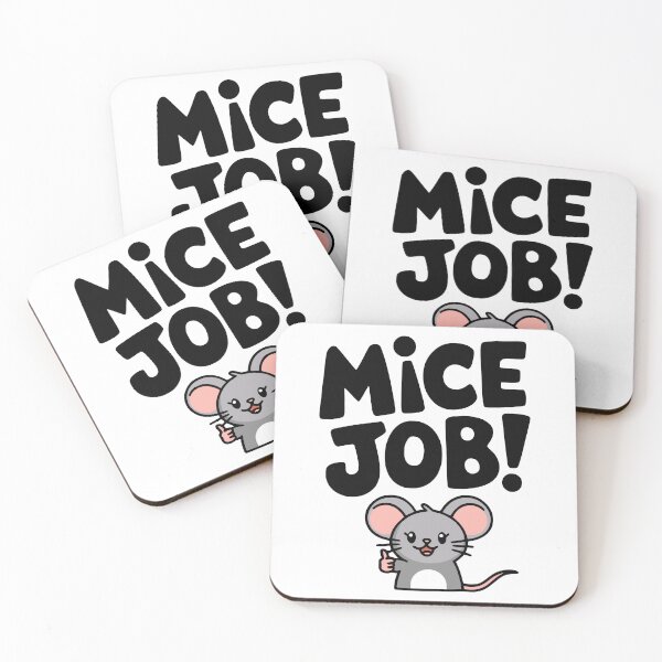 Item preview, Mice Job! Cute Mouse Pun designed and sold by PMCreative.