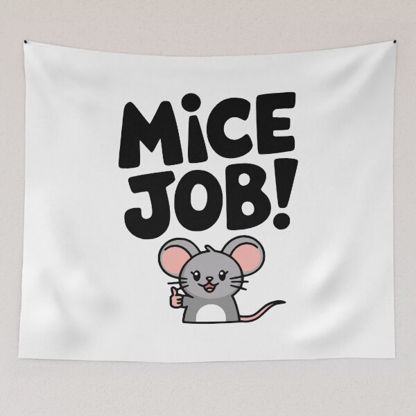 Item preview, Mice Job! Cute Mouse Pun designed and sold by PMCreative.